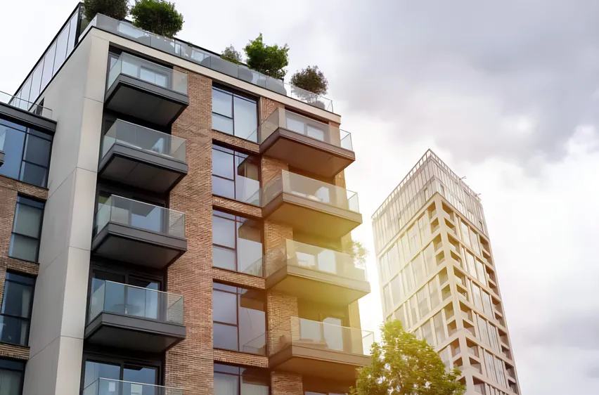 Modern appartementengebouw